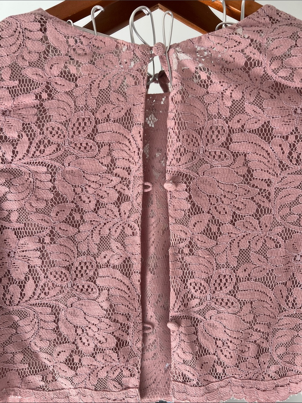 Dusty pink strapless maxi bridesmaid dress - Picture 6 of 7